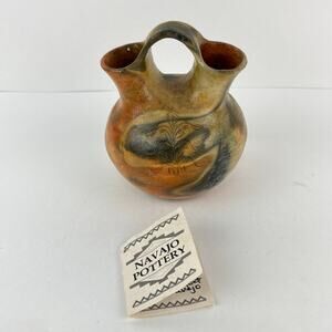 Authentic Pine Pitch Navajo Wedding Vase with Certificate of Authenticity
